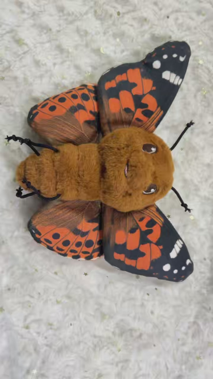 Painted Lady Butterfly Plush - Educational Learning Companion